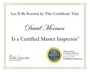 Dave Moersen Homecheckit Certificate